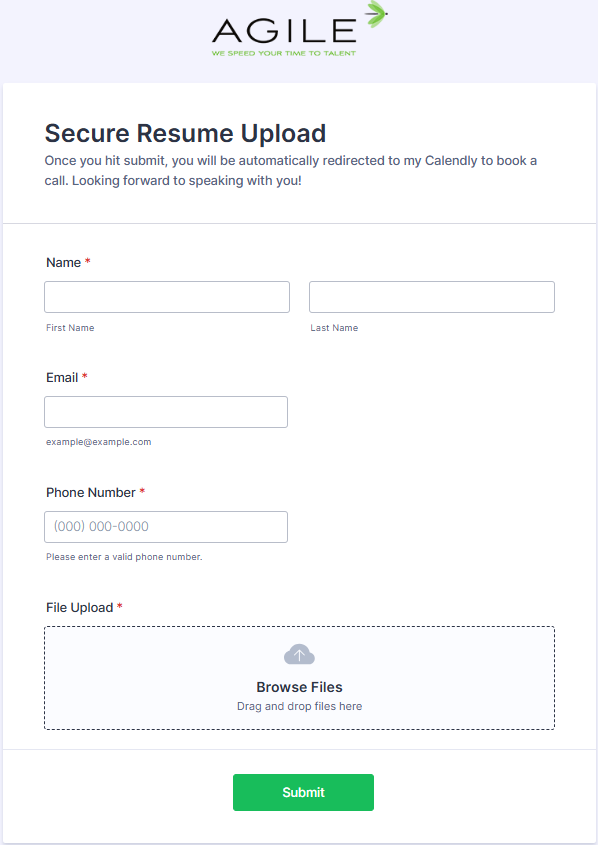 Screenshot of the Jotform